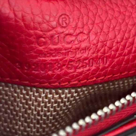 Gucci Bamboo Daily Top Handle Bag Leather Red - Picture 12 of 12